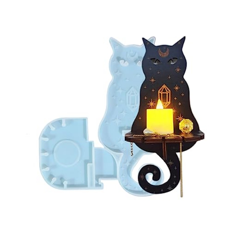 Resin Art Wall Decor - แม่พิมพ์เรซินซิลิโคน, แม่พิมพ์ซิลิโคนสำหรับทำเชิงเทียนติดผนัง, แม่พิมพ์อีพ็อกซี่สำหรับงานศิลปะเรซิน DIY ของขวัญ, ของตกแต่งบ้าน