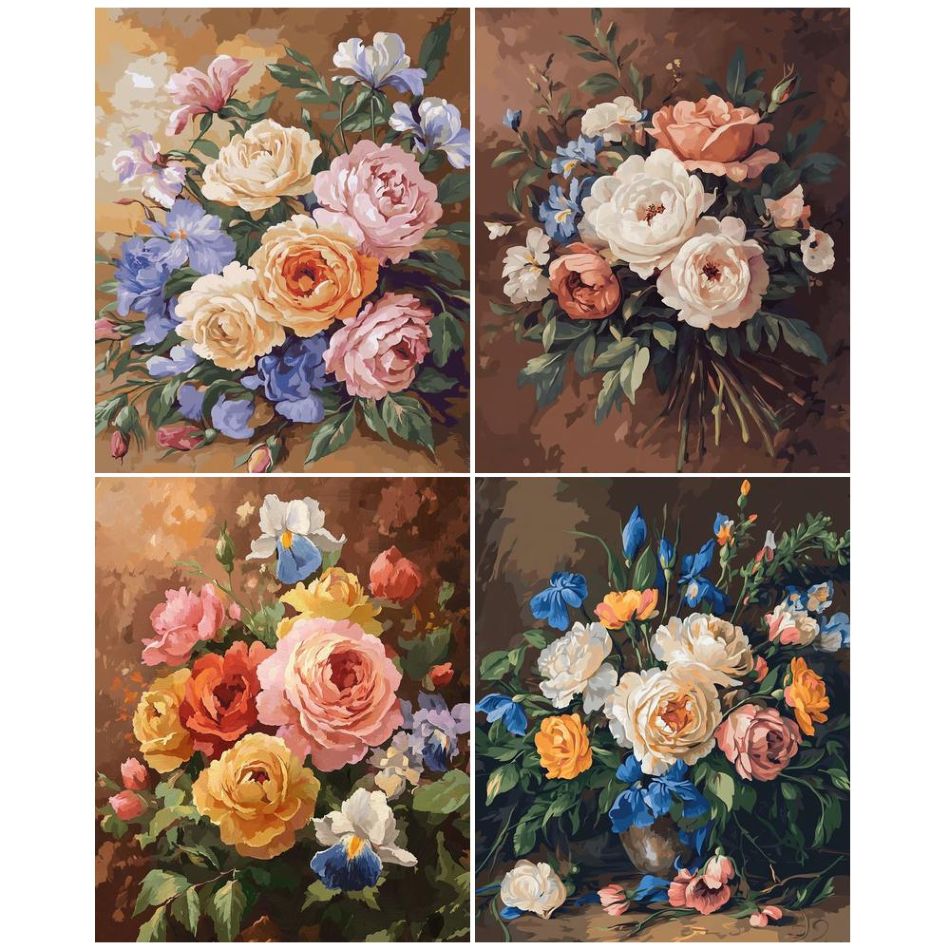 Resin Art Ideas - ชุดภาพวาดเพชร 5 มิติ CHENISTORY ลายดอกไม้ สำหรับผู้ใหญ่