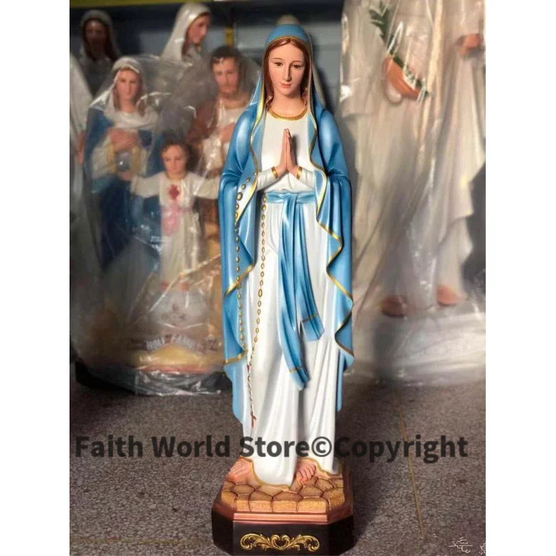 Resin Art Mary - ขนาดใหญ่ 100 ซม. --Christianism Madonna ตกแต่งบ้านตกแต่งศาสนา