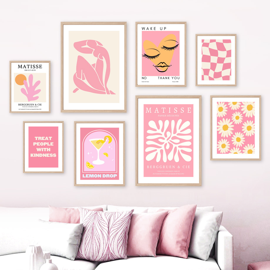 Resin Art Wall Decor - ภาพพิมพ์ตกแต่งผนังห้องนั่งเล่น: โปสเตอร์สีชมพู, ภาพวาดเพชร, ภาพพิมพ์ศิลปะ, ภาพตกแต่งผนัง, ภาพผู้หญิง,