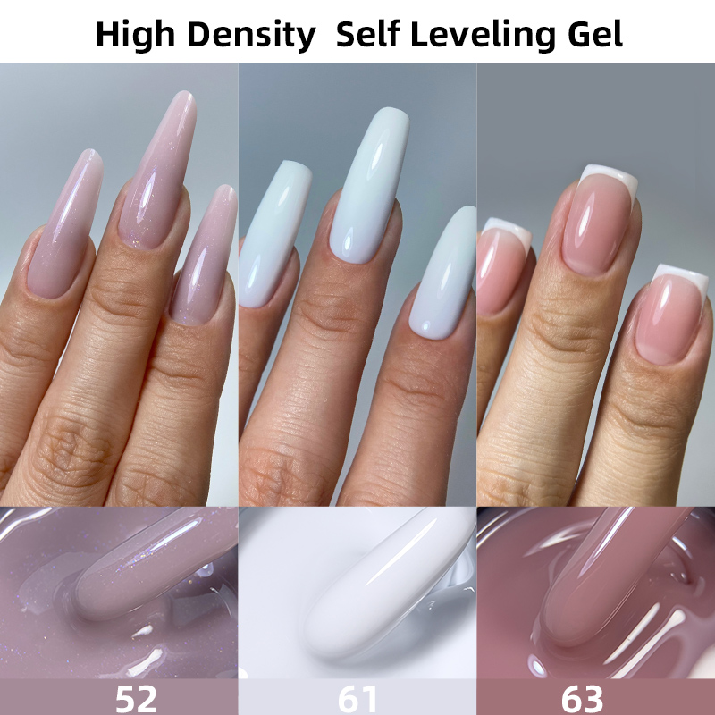 Resin Art Purple - MSHARE 50g สีชมพู Builder เล็บเจลสําหรับเล็บสีขาวสีม่วงความหนาแน่นสูง Self-Leveling