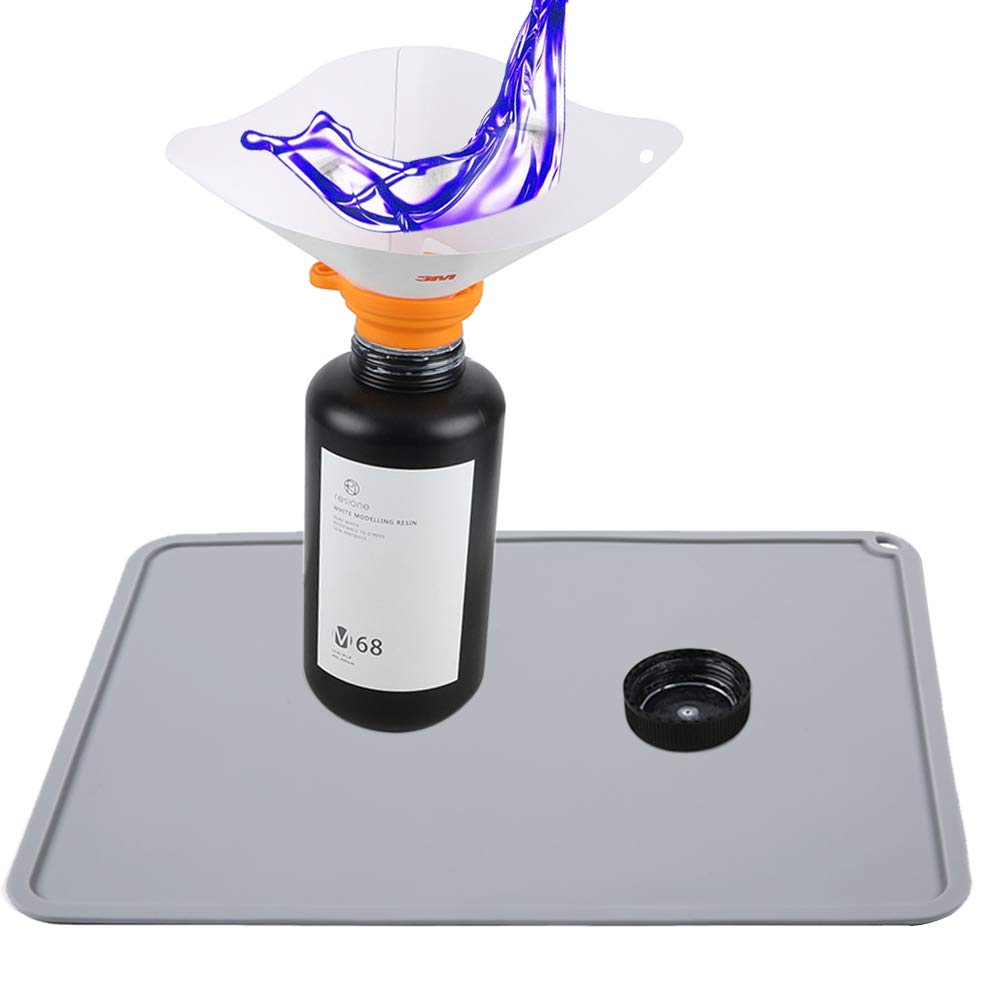 Resin Art Machine - แผ่นซิลิโคนกันกระแทก 410 x 310 มม. สำหรับทำความสะอาดหรือถ่ายโอนเรซิ่น