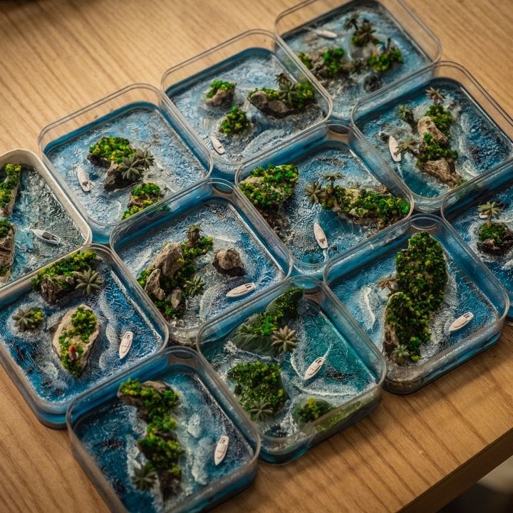 เกาะไมโครฟาร์อิสแลนด์ที่ทำด้วย - Resin Art Ideas บทวิจารณ์และราคา