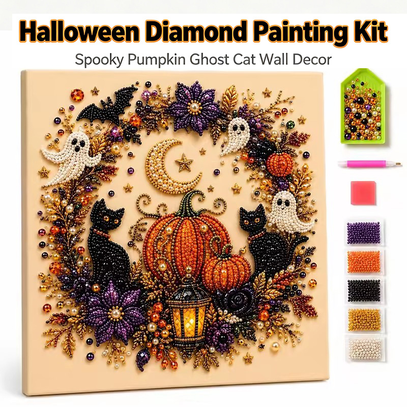 ชุดงานศิลปะไข่มุกผีฮาโลวีนสำหร - Resin Art Wall Decor บทวิจารณ์และราคา