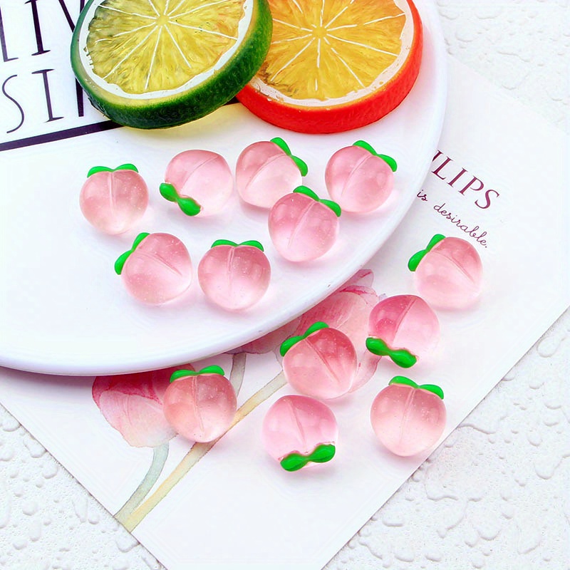 10 ชิ้น จี้เรซิ่นรูปพีชใสแบบแบ - Resin Art Calligraphy บทวิจารณ์และราคา