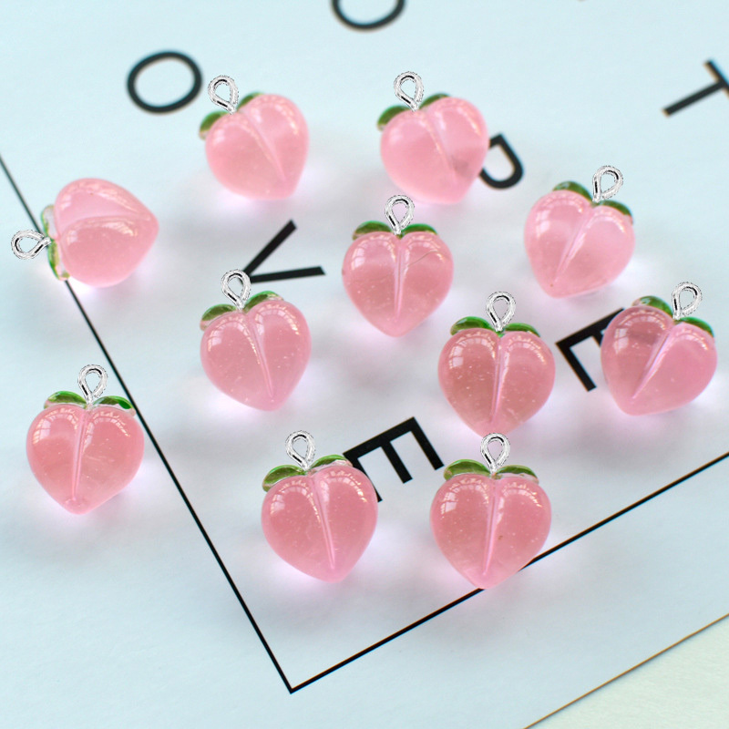 10 ชิ้น จี้เรซิ่นรูปพีชใสแบบแบ - Resin Art Calligraphy บทวิจารณ์และราคา