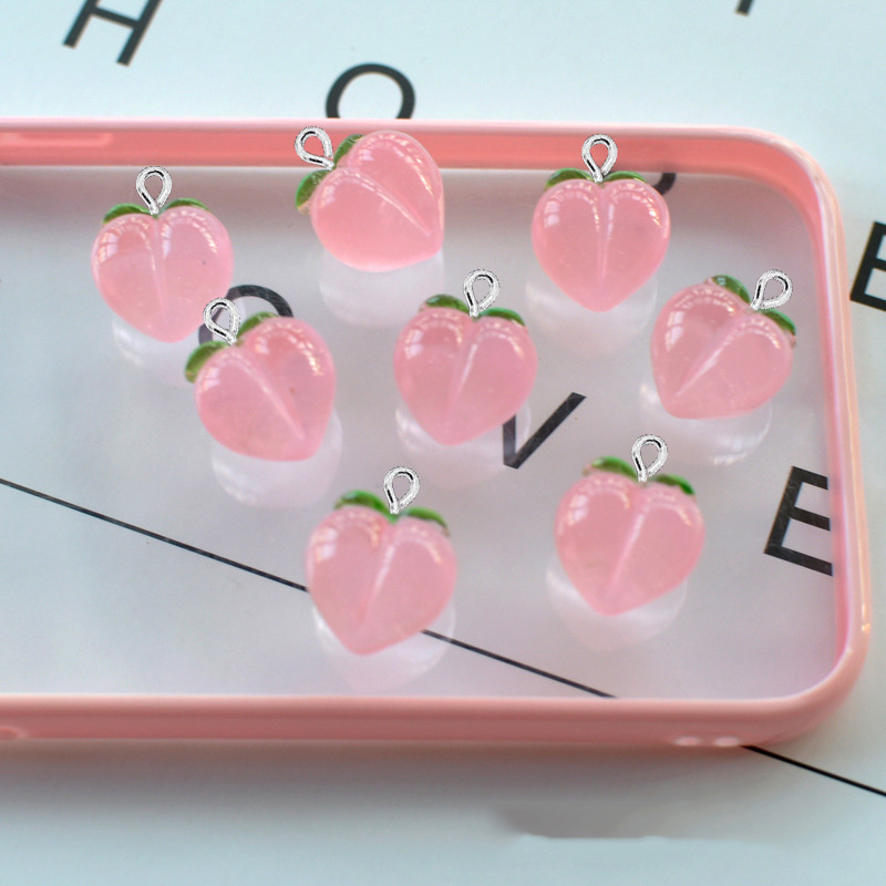 10 ชิ้น จี้เรซิ่นรูปพีชใสแบบแบ - Resin Art Calligraphy บทวิจารณ์และราคา