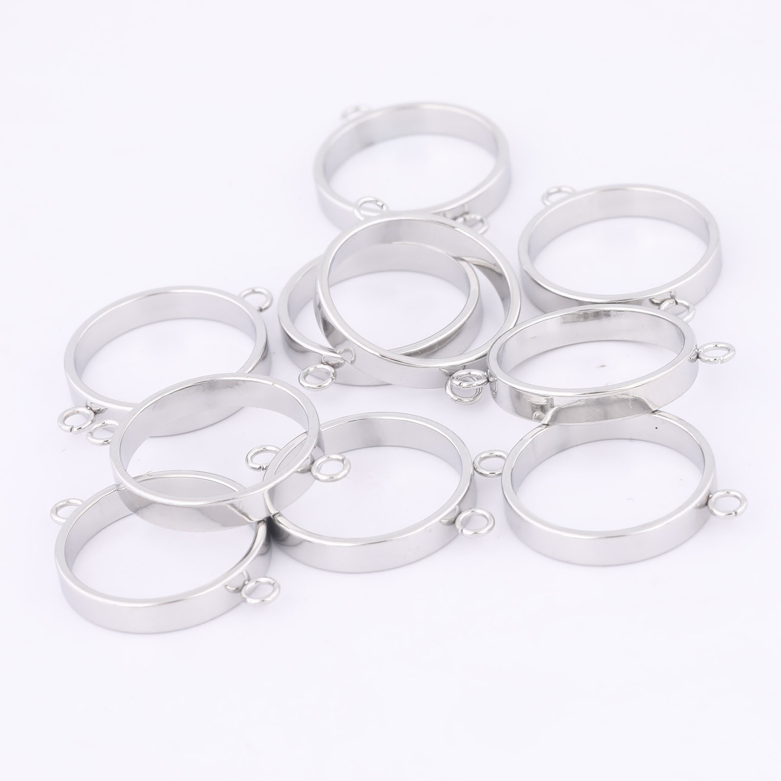 10pcs สแตนเลสสตีล 14 มม.เปิด B - Resin Art Calligraphy บทวิจารณ์และราคา