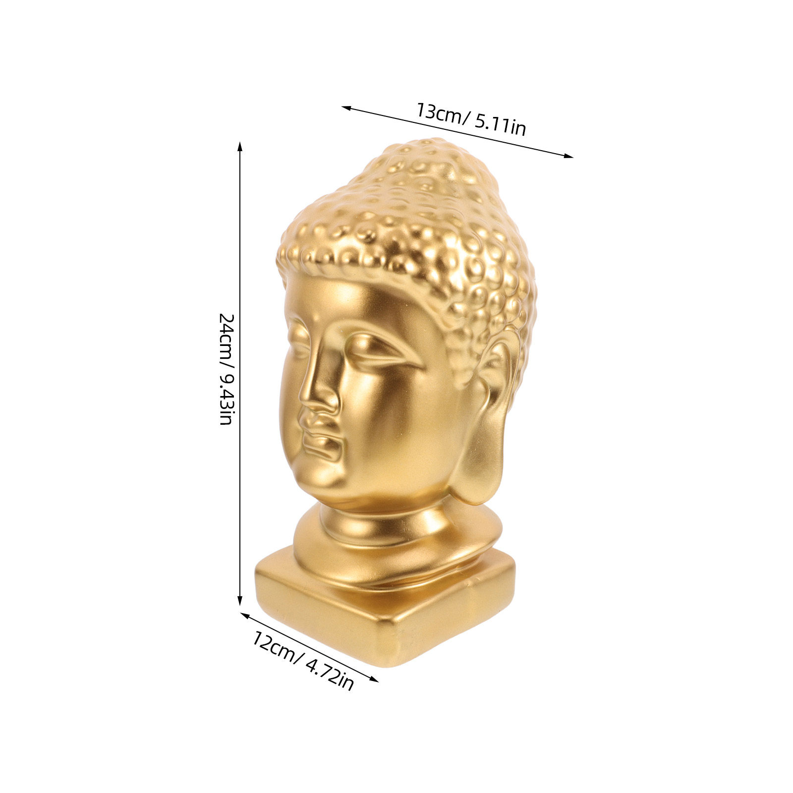 รูปปั้นศีรษะพระพุทธรูปเรซิน งา - Resin Art Home Decor บทวิจารณ์และราคา