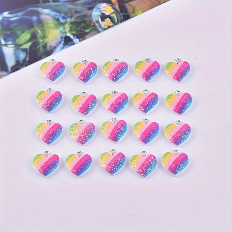 ชาร์มเรซิ่นรูปหัวใจหลากสี 10 ช - Resin Art Calligraphy บทวิจารณ์และราคา