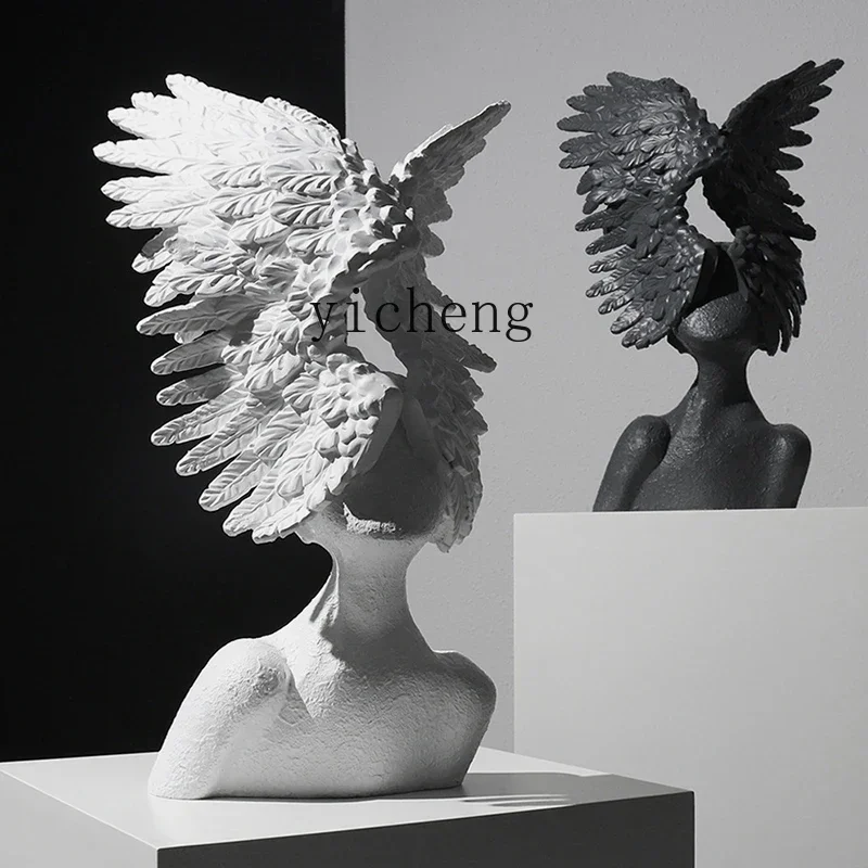ของตกแต่งรูปปีกนางฟ้าสไตล์โมเด - Resin Art Home Decor บทวิจารณ์และราคา