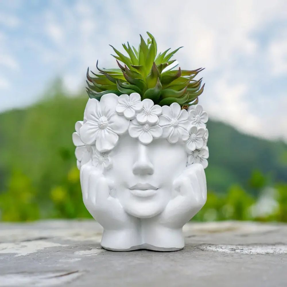 กระถางดอกไม้หน้าหญิงสร้างสรรค์ - Resin Art Using Flowers บทวิจารณ์และราคา