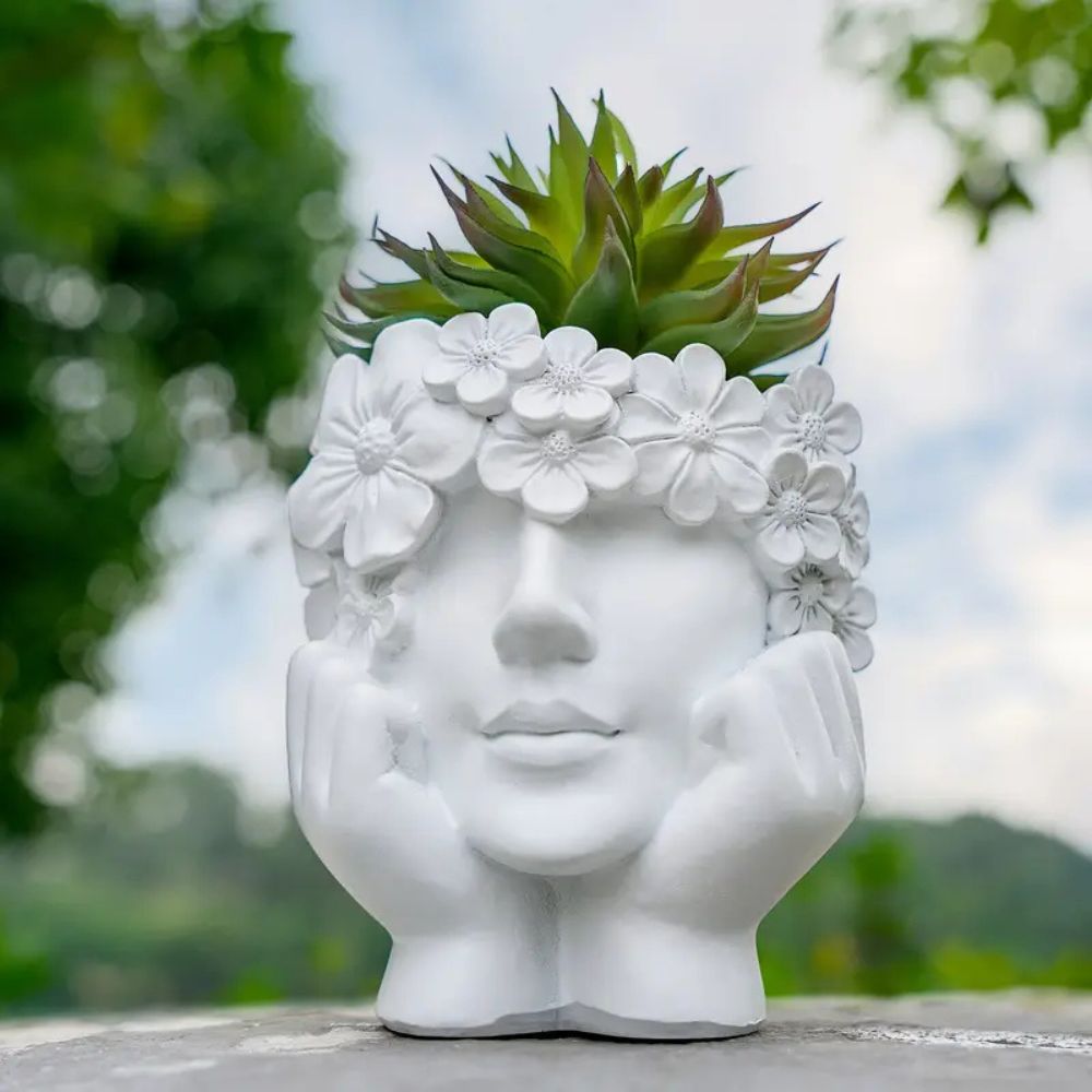 กระถางดอกไม้หน้าหญิงสร้างสรรค์ - Resin Art Using Flowers บทวิจารณ์และราคา