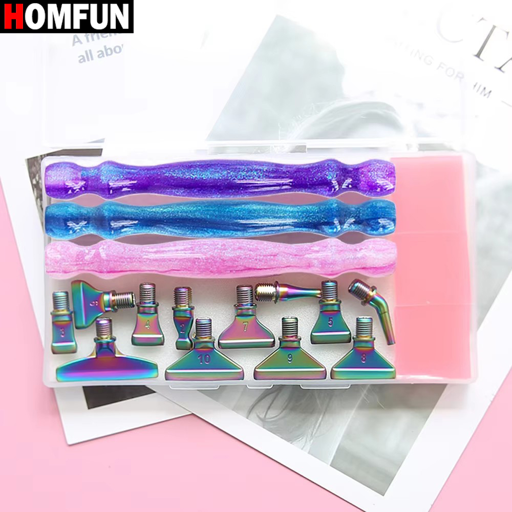 Homfun set pulpen จิตรกรรมติดเ - Resin Art Purple บทวิจารณ์และราคา