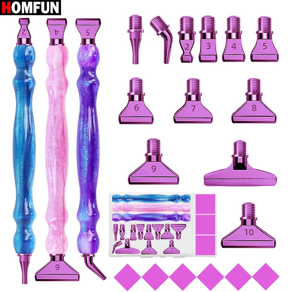 Homfun set pulpen จิตรกรรมติดเ - Resin Art Purple บทวิจารณ์และราคา