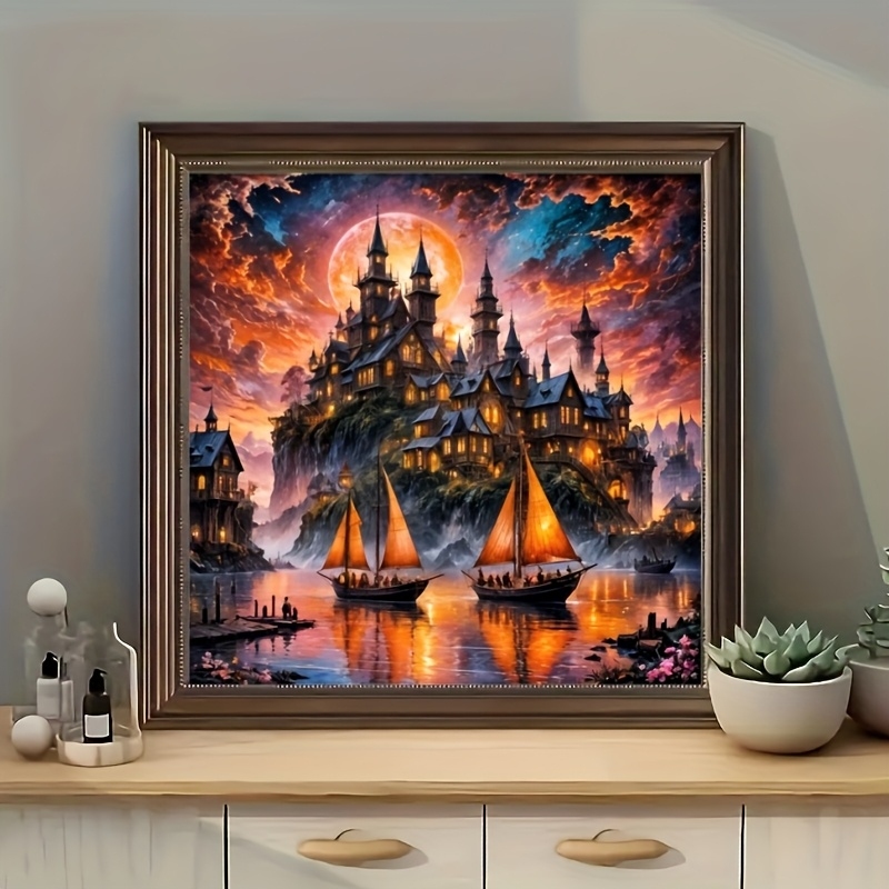 ชุดอุปกรณ์เพ้นท์เพชร ลายปราสาท - Resin Art Work บทวิจารณ์และราคา