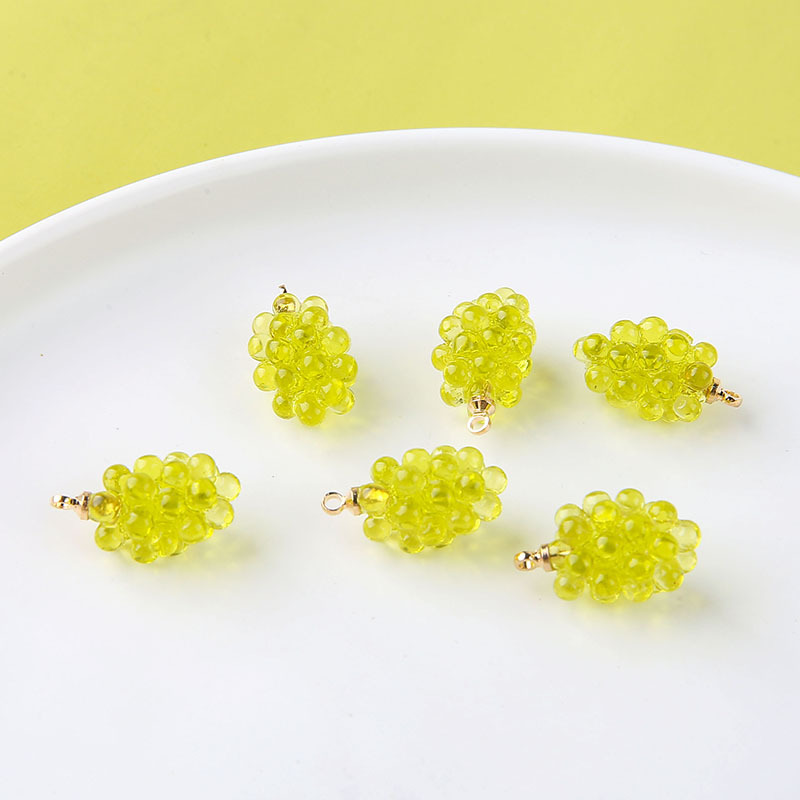 ชาร์มเรซิ่นรูปองุ่นน่ารัก 6 ชิ - Resin Art Calligraphy บทวิจารณ์และราคา