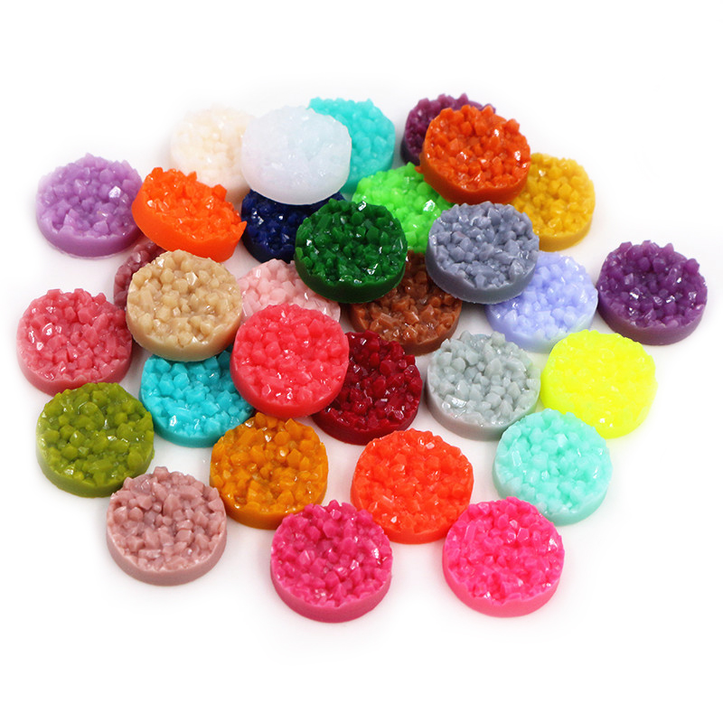 40pcs เรซิ่น Druzy Cabochons โ - Resin Art Calligraphy บทวิจารณ์และราคา