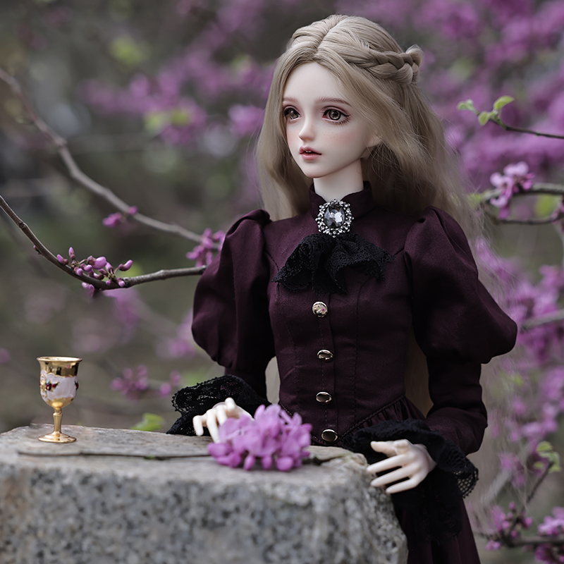 Elina ตุ๊กตา BJD 1/3สวย Elegan - Resin Art Purple บทวิจารณ์และราคา