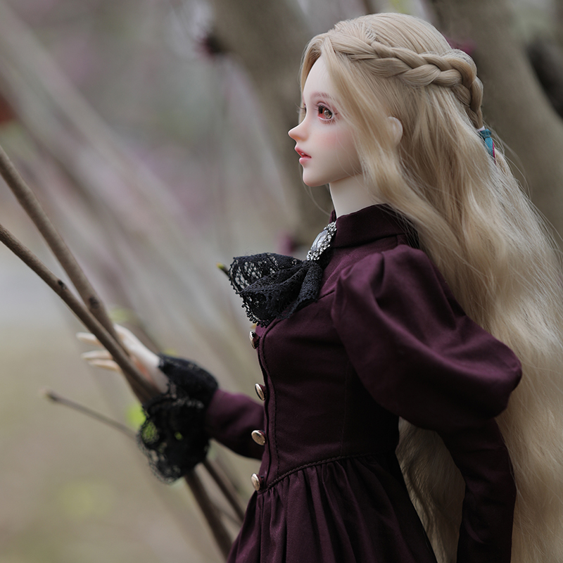 Elina ตุ๊กตา BJD 1/3สวย Elegan - Resin Art Purple บทวิจารณ์และราคา