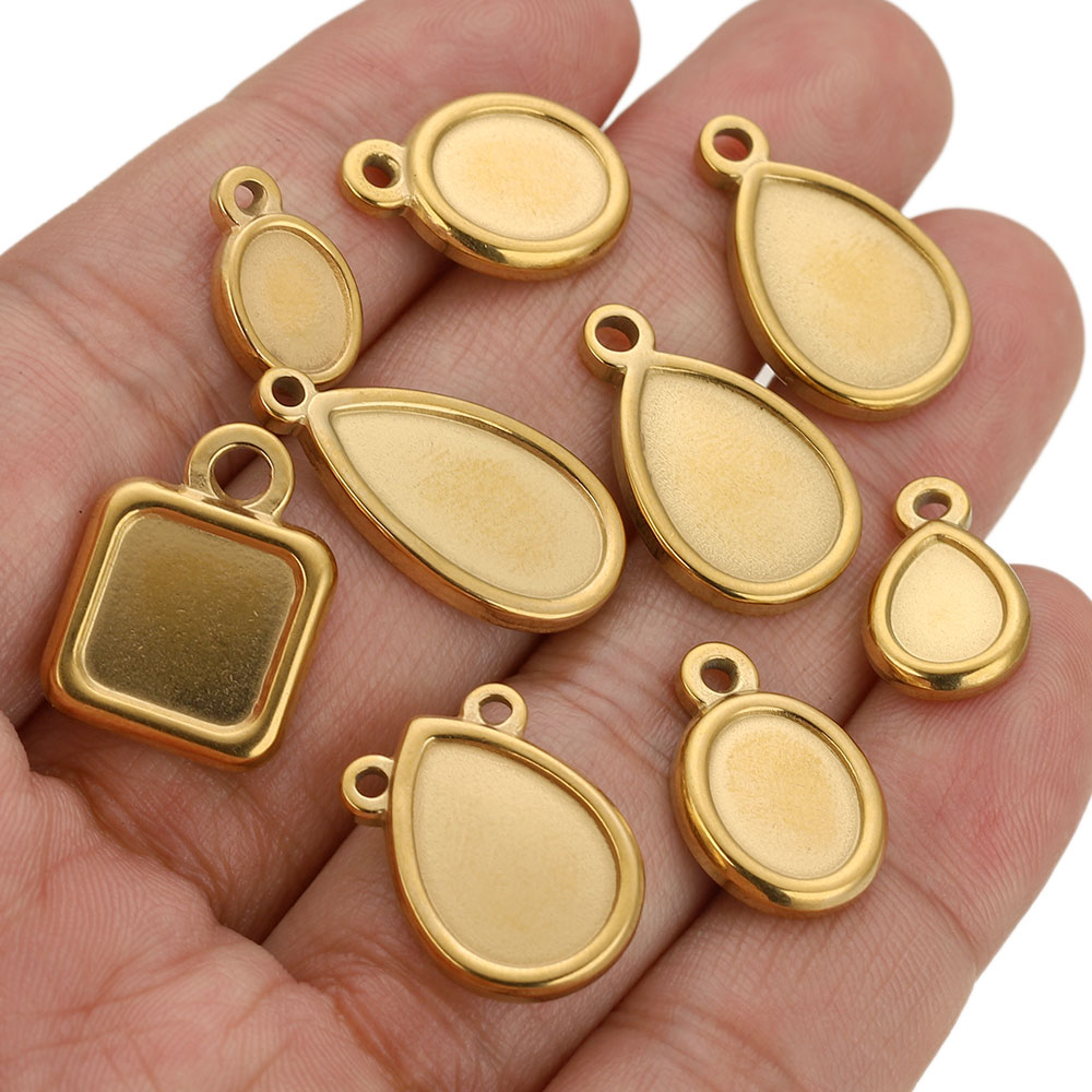 ถาดจี้สแตนเลสทรงสี่เหลี่ยม ทรง - Resin Art Calligraphy บทวิจารณ์และราคา