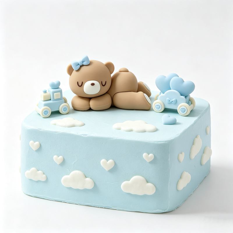 ตุ๊กตาหมีสีชมพูฟ้า 3 มิติ สำหร - Resin Art Baby บทวิจารณ์และราคา