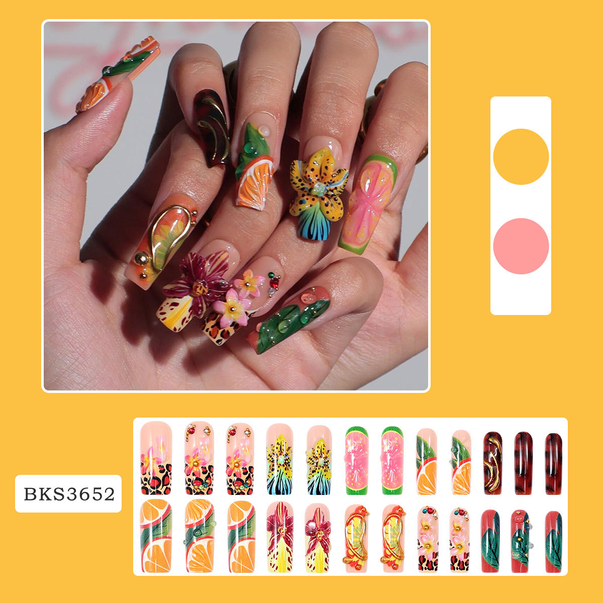 เล็บปลอมแบบกดติด 24 ชิ้น ผลิตด - Resin Art Machine บทวิจารณ์และราคา