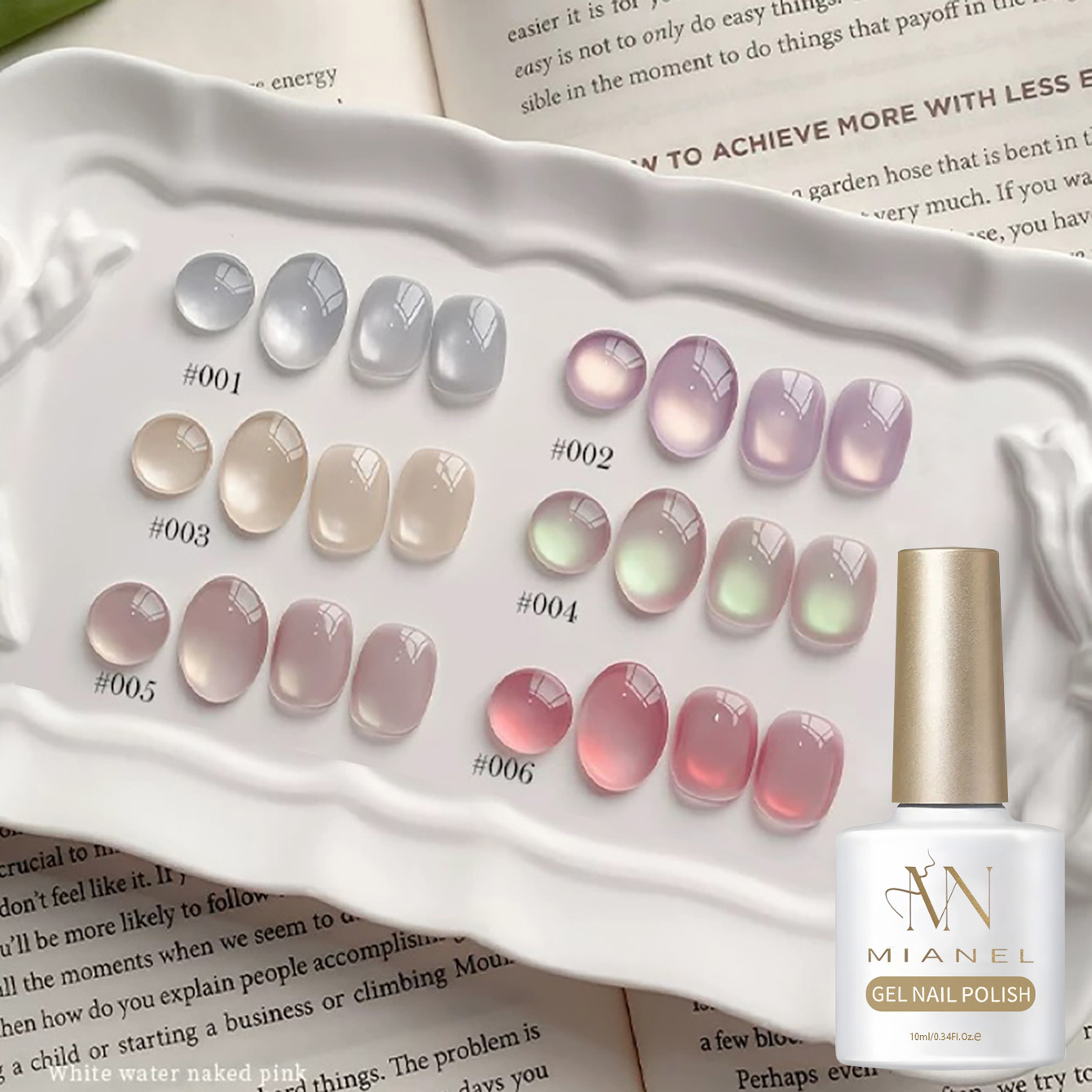 MIANEL 10ML ยาทาเล็บเจลตาแมวแบ - Resin Art Purple บทวิจารณ์และราคา