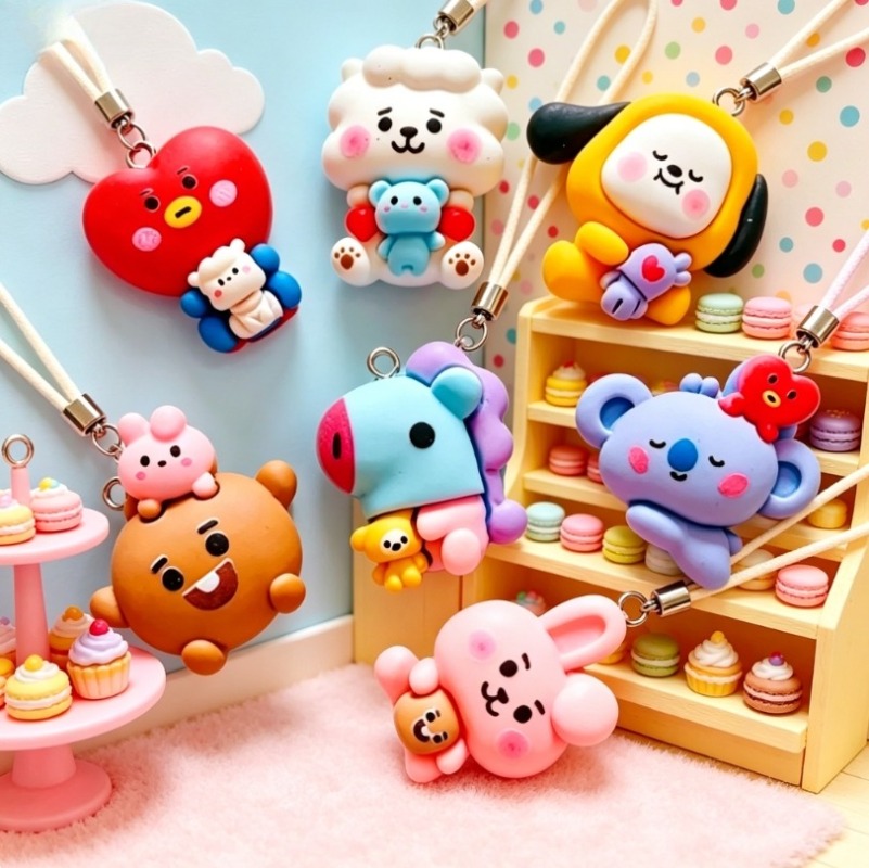 ชุด 7 ชิ้น BT21 ชาร์มการ์ตูนเร - Resin Art Calligraphy บทวิจารณ์และราคา