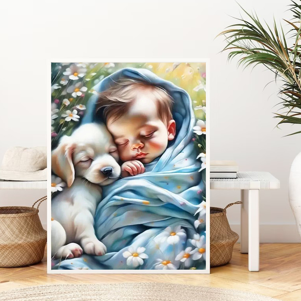 Huacan 5D ภาพวาดติดเพชรแบบทำมื - Resin Art Baby บทวิจารณ์และราคา