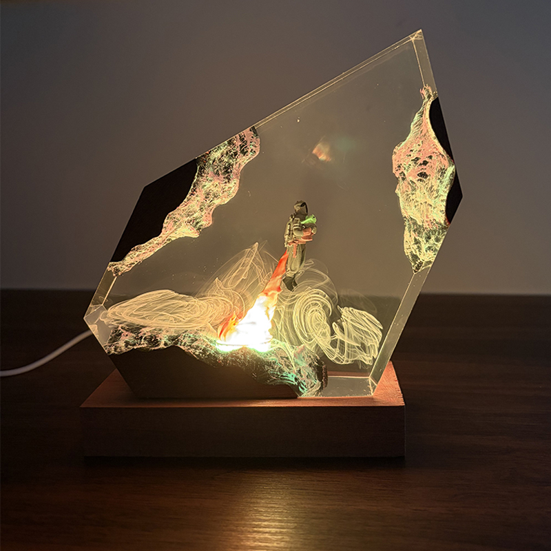 โคมไฟตั้งโต๊ะเรซิ่นรูปทรงอนิเม - Resin Art Baby บทวิจารณ์และราคา