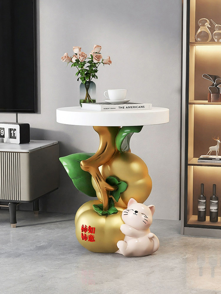 รูปปั้นสร้างสรรค์โต๊ะข้างตกแต่ - Resin Art Coffee Table บทวิจารณ์และราคา