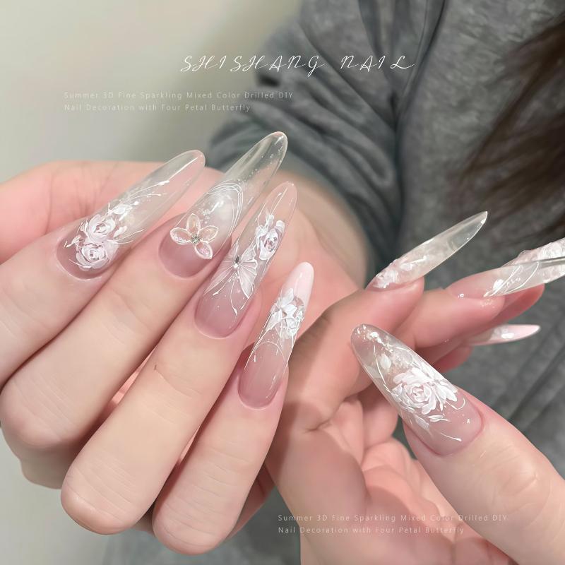 30 ชิ้น/ถุง ชาร์มตกแต่งเล็บรูป - Resin Art Using Flowers บทวิจารณ์และราคา