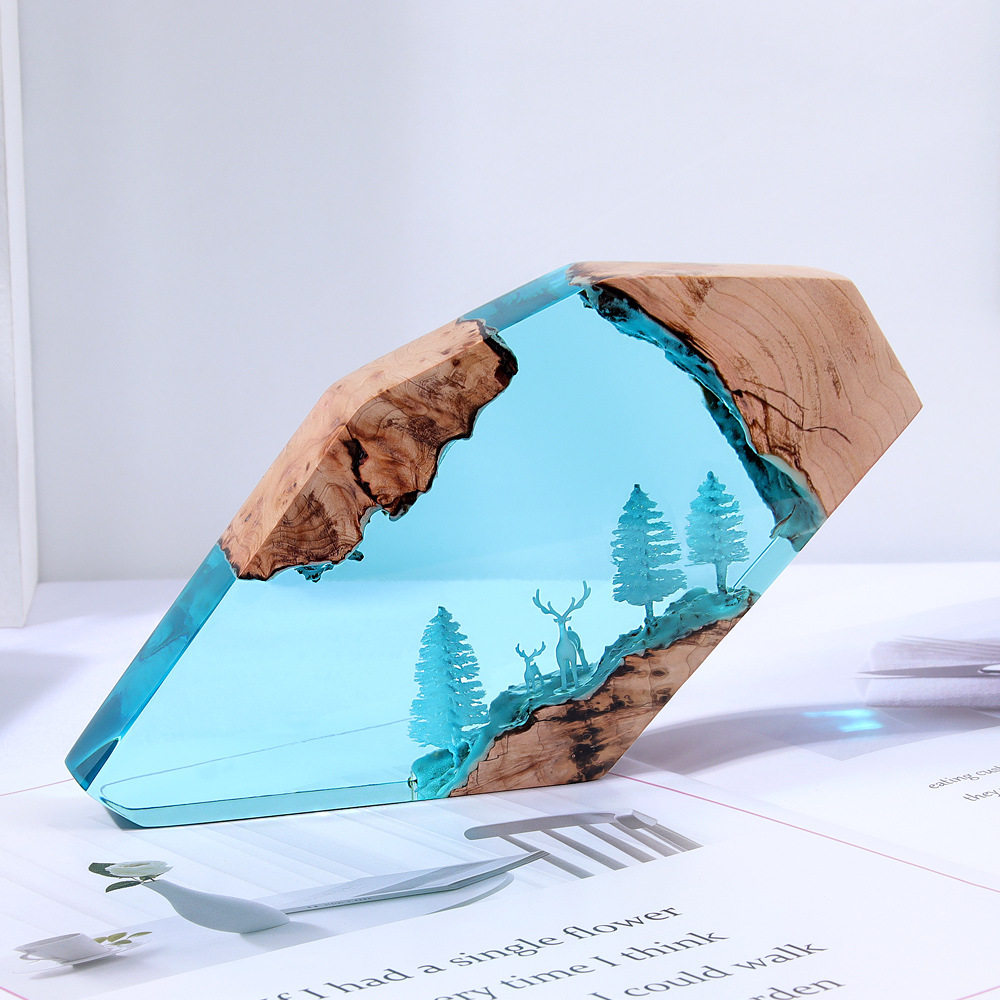 งานศิลปะตั้งโต๊ะรูปกวางนางฟ้าใ - Resin Art Baby บทวิจารณ์และราคา
