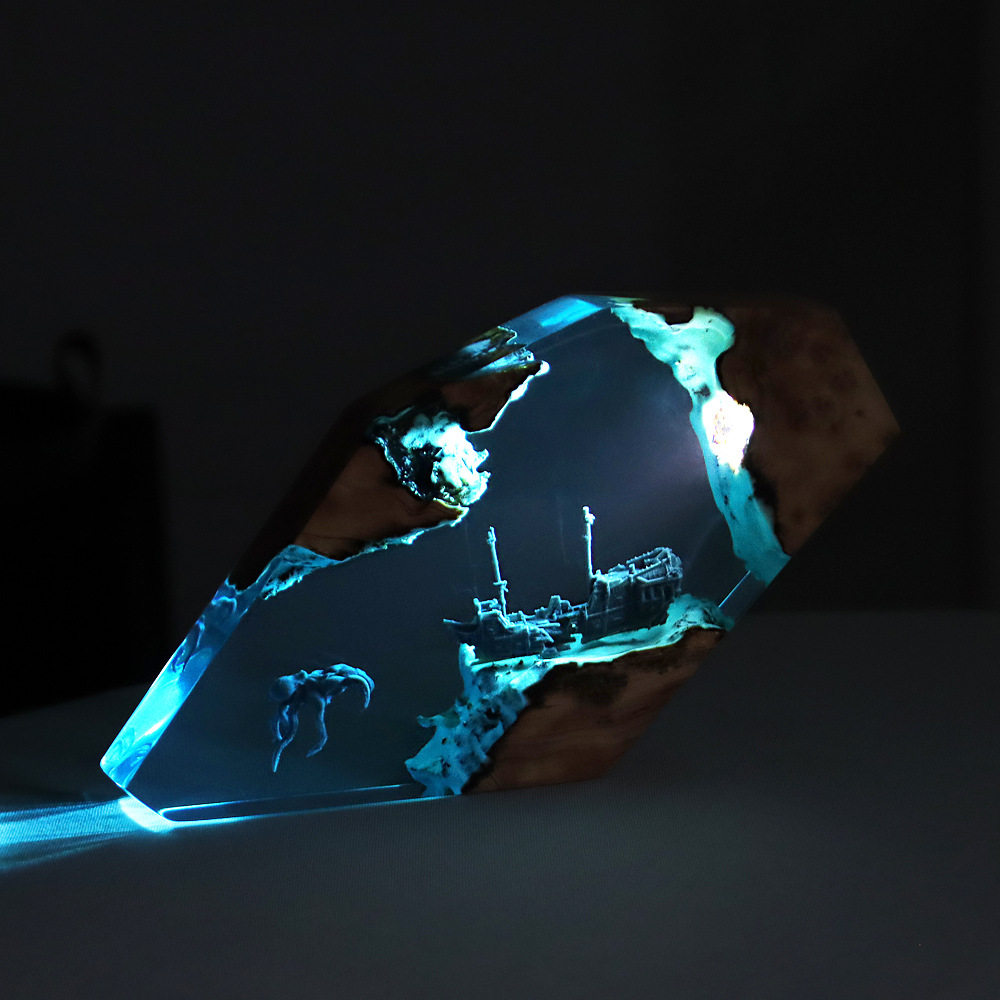 งานศิลปะตั้งโต๊ะรูปกวางนางฟ้าใ - Resin Art Baby บทวิจารณ์และราคา