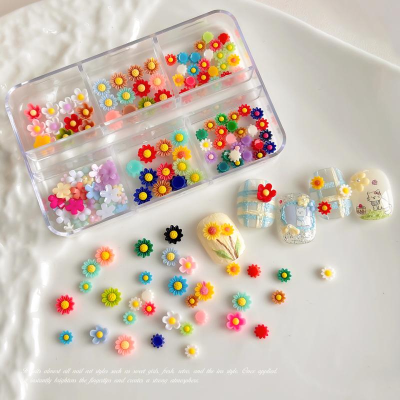 ชาร์มตกแต่งเล็บลายดอกทานตะวัน  - Resin Art Using Flowers บทวิจารณ์และราคา