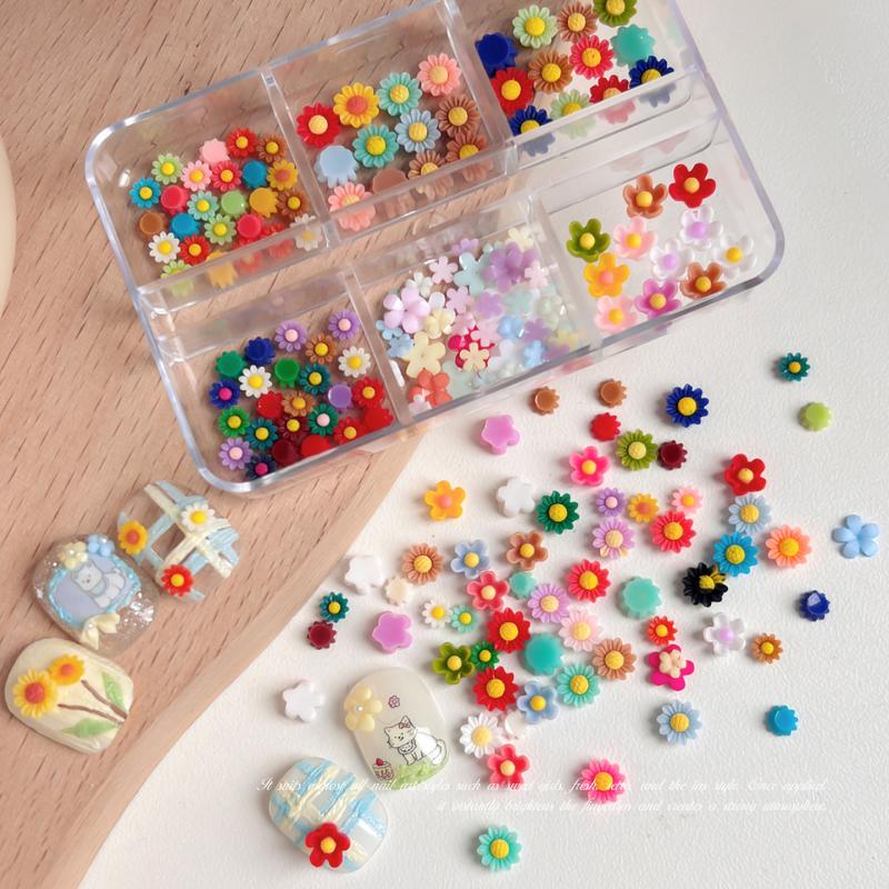 ชาร์มตกแต่งเล็บลายดอกทานตะวัน  - Resin Art Using Flowers บทวิจารณ์และราคา