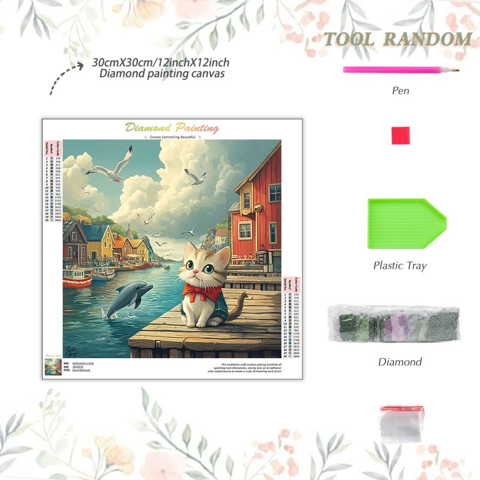 ชุดภาพวาดเพชรลายแมว CHENISTORY - Resin Art Ideas บทวิจารณ์และราคา